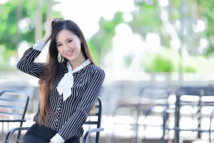 [Mzsock] NO.026 Beautiful model Xiaomi’s new secretary black silk professional attire street photography#[50P]-13