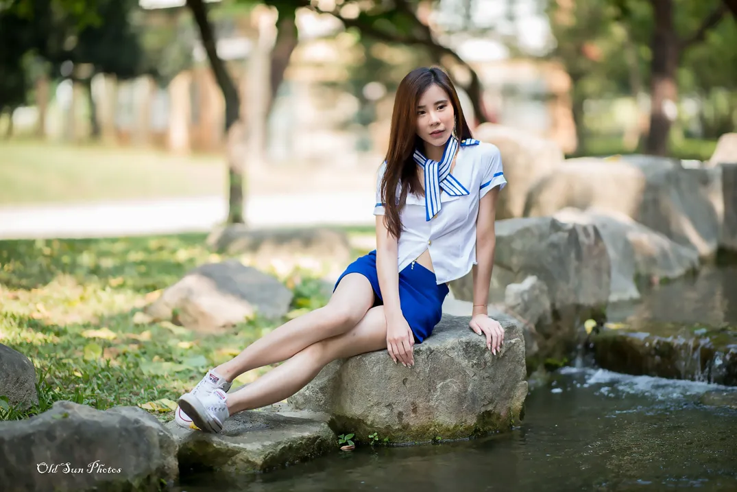 [Mzsock] NO.184 Chen Lixuan stewardess style beautiful legs street photography#[105P]-27